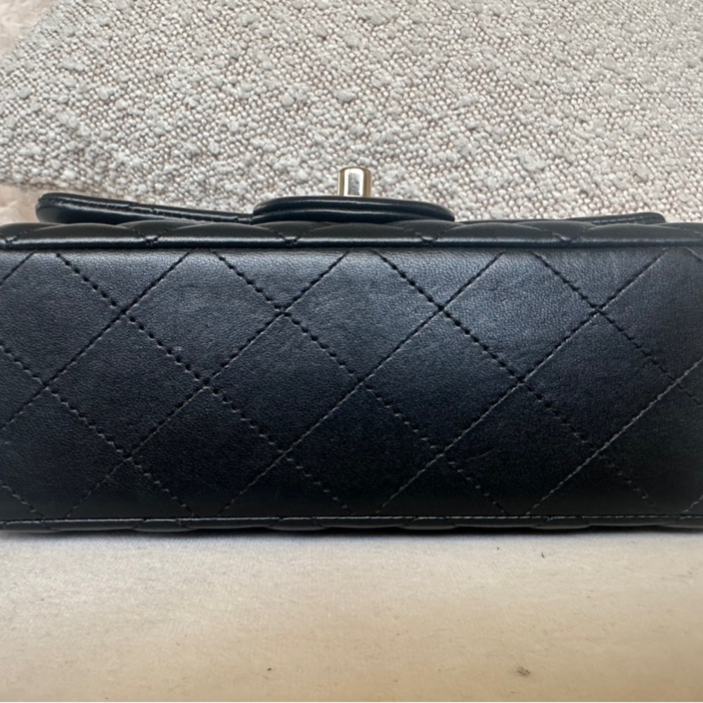 Chanel Mini Rectangle Coco Charms Flap Bag Black - Picture 7 of 10